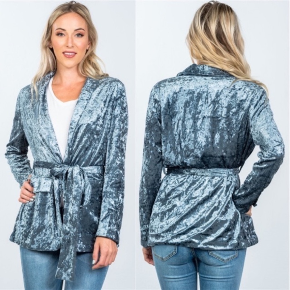 Blue Velvet Blazer